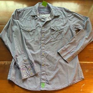 TWENTY X purple pearl snap